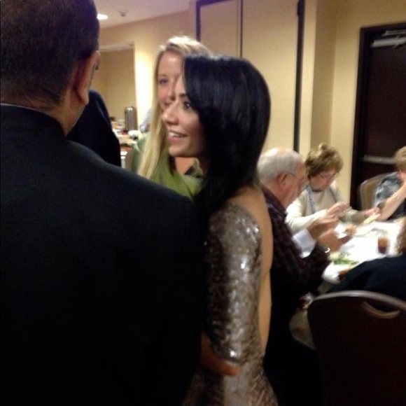 BCBG Backless Sequin Dress - Picture 7 of 7